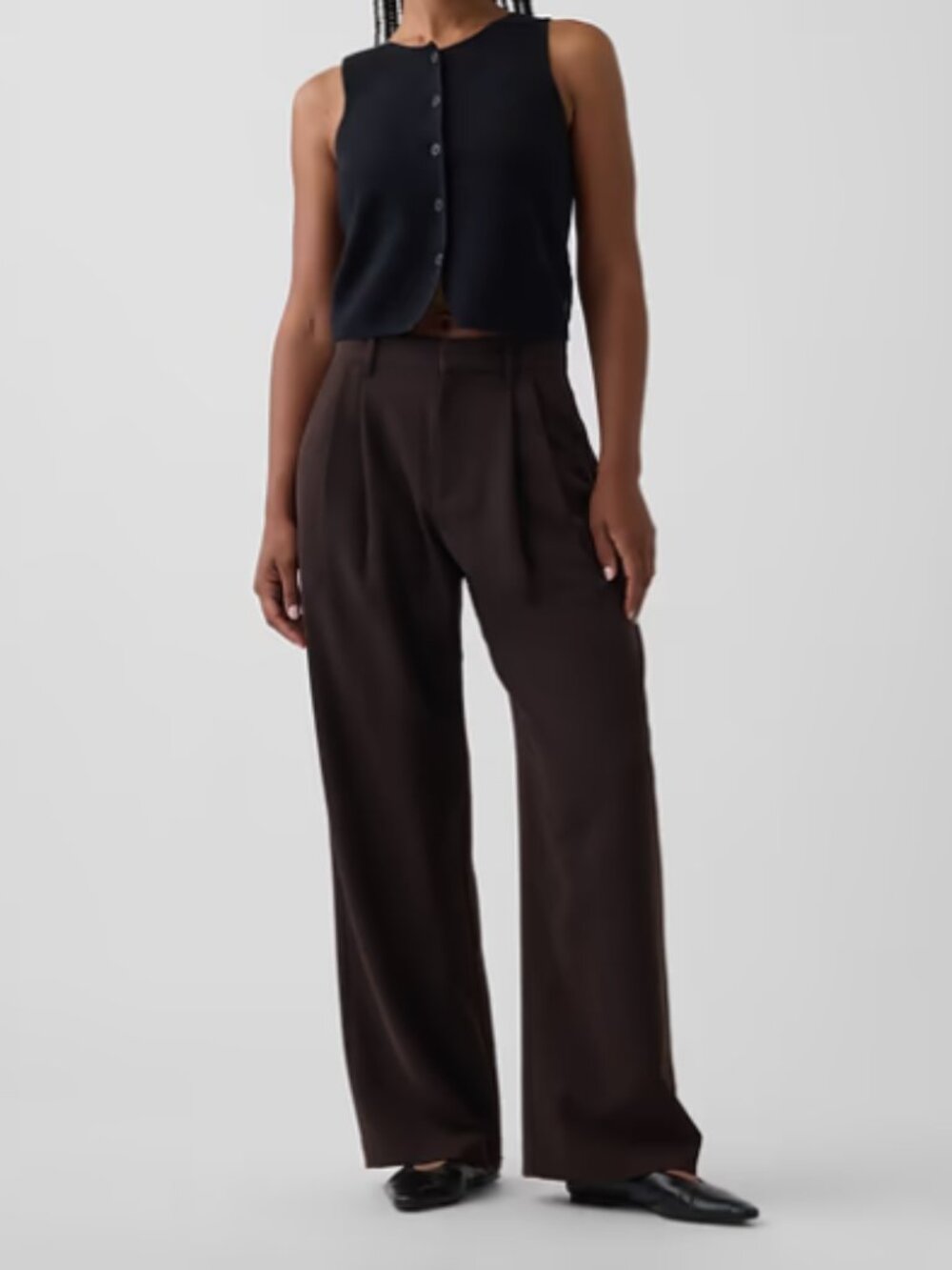 Gap 365 High Rise Pleated Trousers